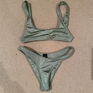 Triangl Swimwear Green Bikini Set